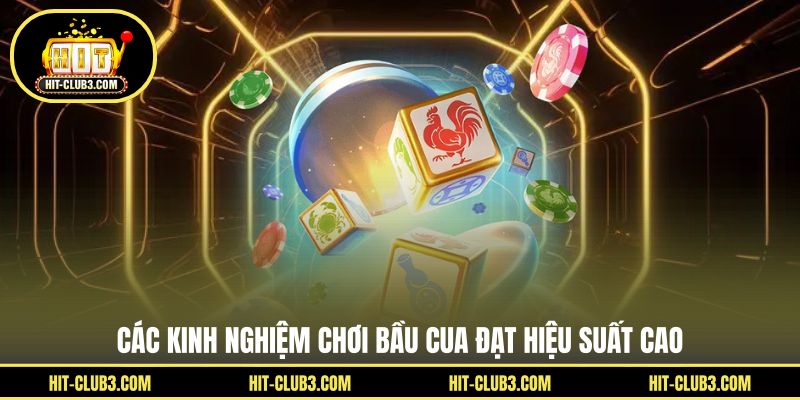Các kinh nghiệm chơi bầu cua đạt hiệu suất cao